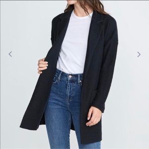 Marine layer Birdseye Cardigan in Black
